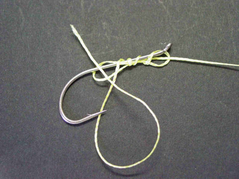 Bild 3 - Plättchenhaken-Knoten
